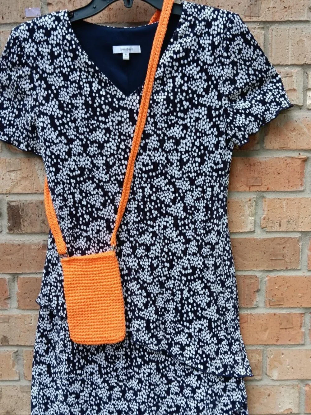 Handmade Crochet Cell Phone Case Holder Crossbody Bag Halloween Thanksgiving